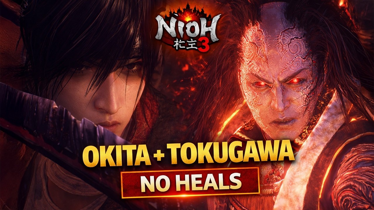 Okita Soji & Tokugawa Yoshinobu Solo No Heals Boss Fight (Back-to-Back) | Nioh 3