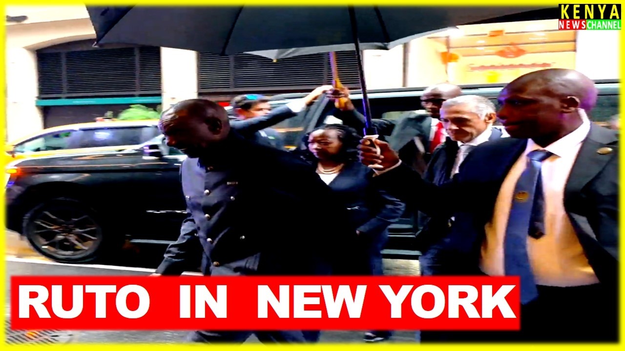 See what happened when Ruto arrived in New York today while Gachagua is on a USA Tour