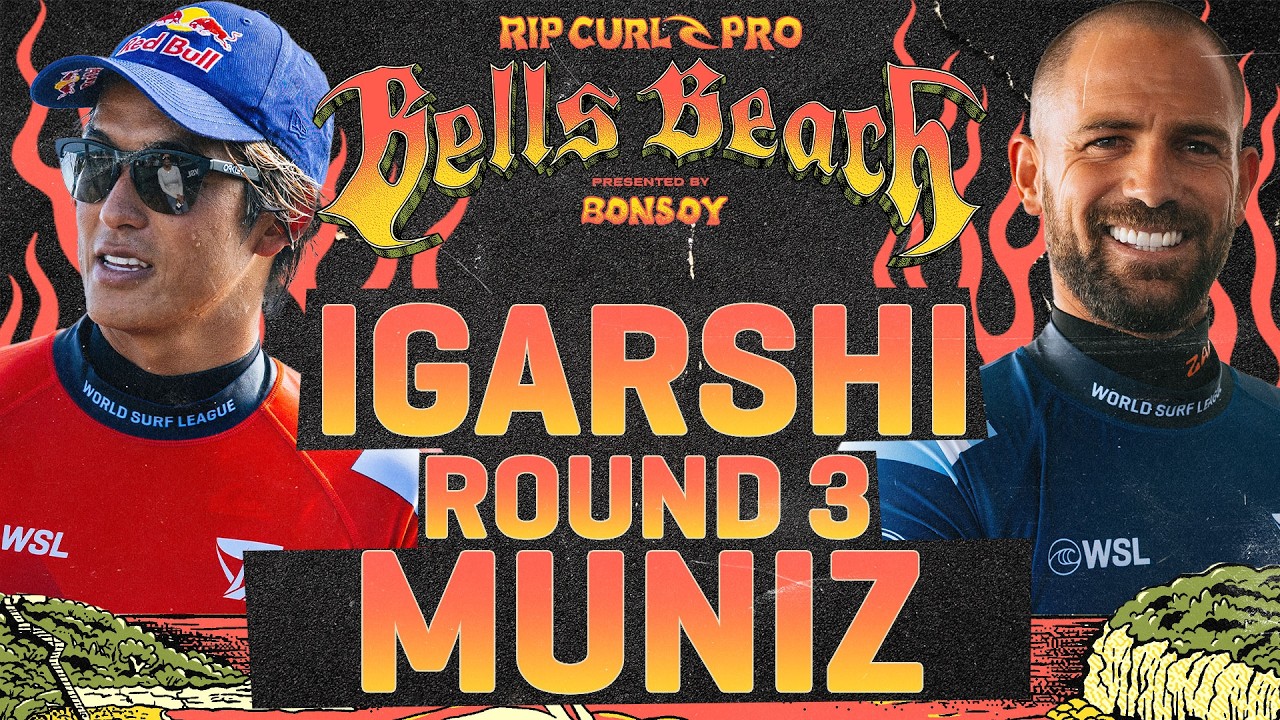 Kanoa Igarashi vs Alejo Muniz | Rip Curl Pro Bells Beach presented by Bonsoy 2026 - Round 3