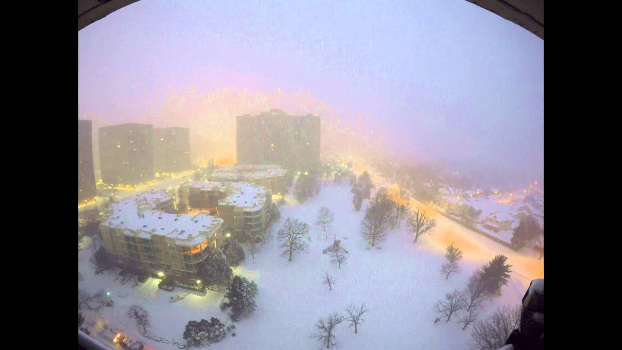 January 2016 Washington DC area Blizzard Time Lapse