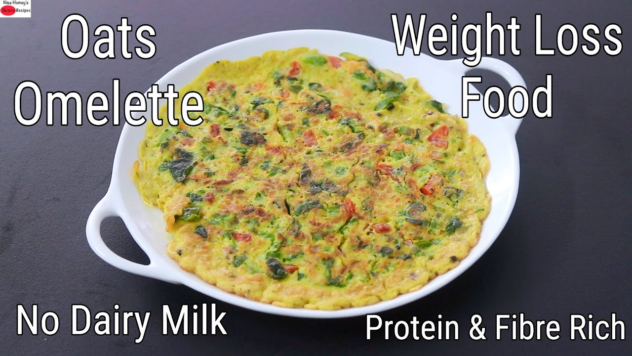 Oats Omelette For WEIGHT LOSS - Healthy Breakfast / Dinner Recipe - Oats Egg Omlet | Skinny Recipes