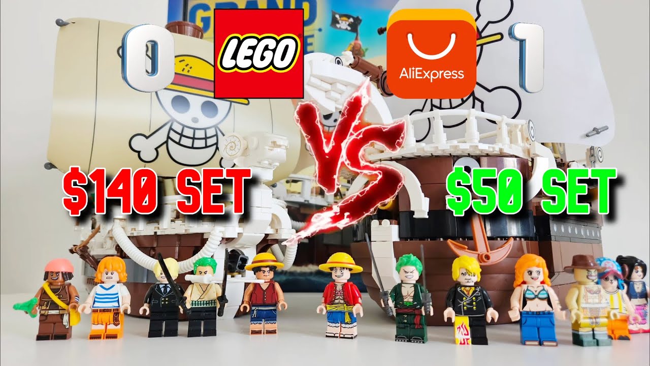 $140 LEGO One Piece Going Merry vs $50 AliExpress Version &ndash; Which Is King of the Pirates?