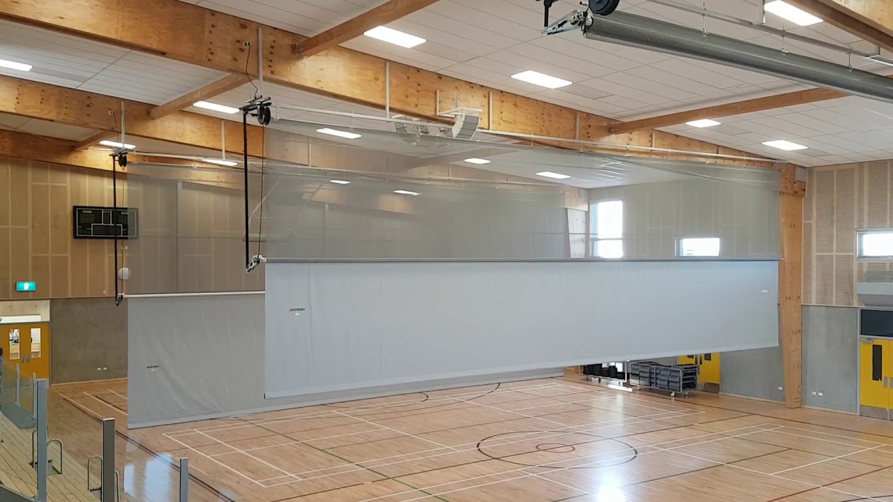 Porter Athletic Center-Roll Gym Divider Curtains