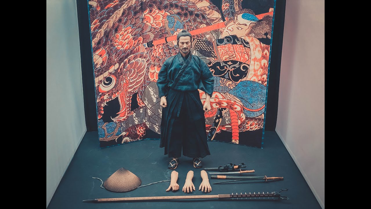 Unboxing 1/6 - POPTOYS EX037 Japanese Samurai Miyamoto Musashi - Action figure - Hiroyuki Sanada