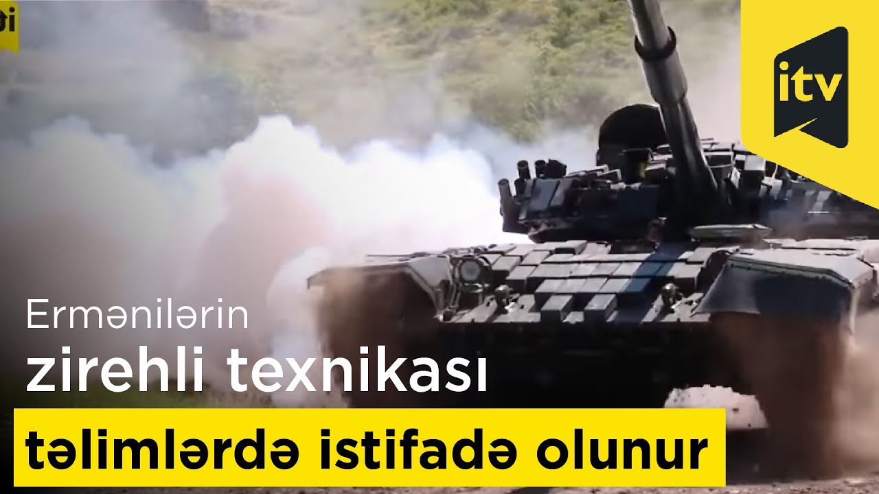 Ermənilərin qənimət kimi götürdüyümüz zirehli texnikası təlimlərdə istifadə olunur