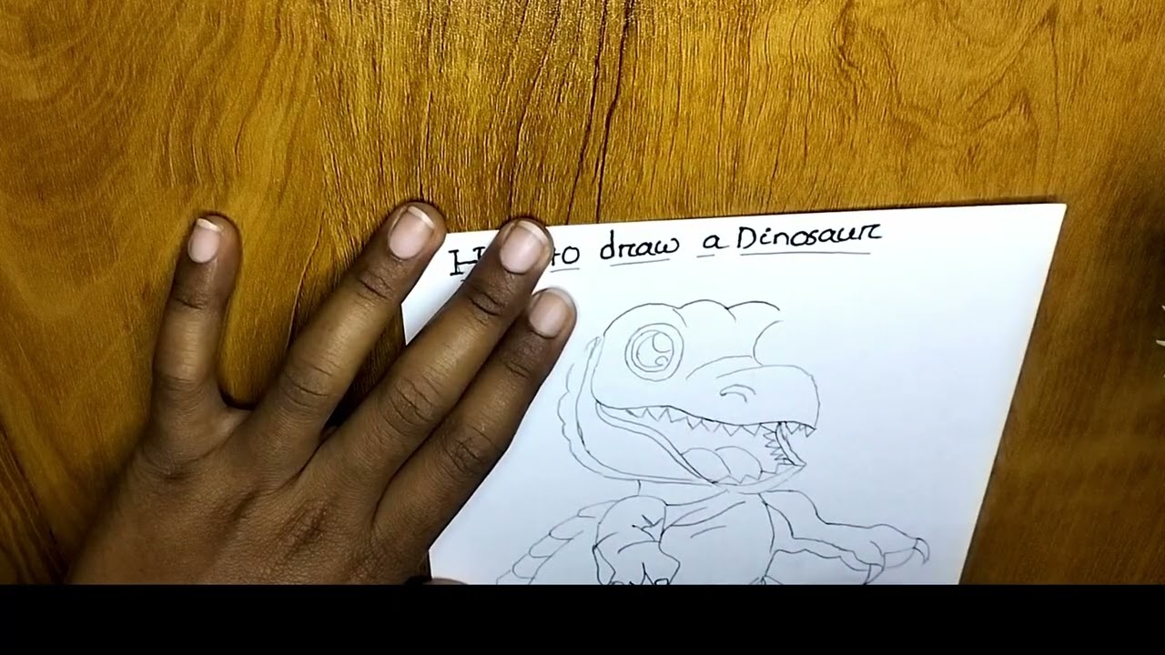 Cartoon Style ଡାଇନୋସର ଚିତ୍ର କିପରି ଆଙ୍କିବ | ପିଲାମାନଙ୍କ ପାଇଁ ସହଜ ଡାଇନୋସର ଡ୍ରୟିଙ୍ଗ | #art #drawing 