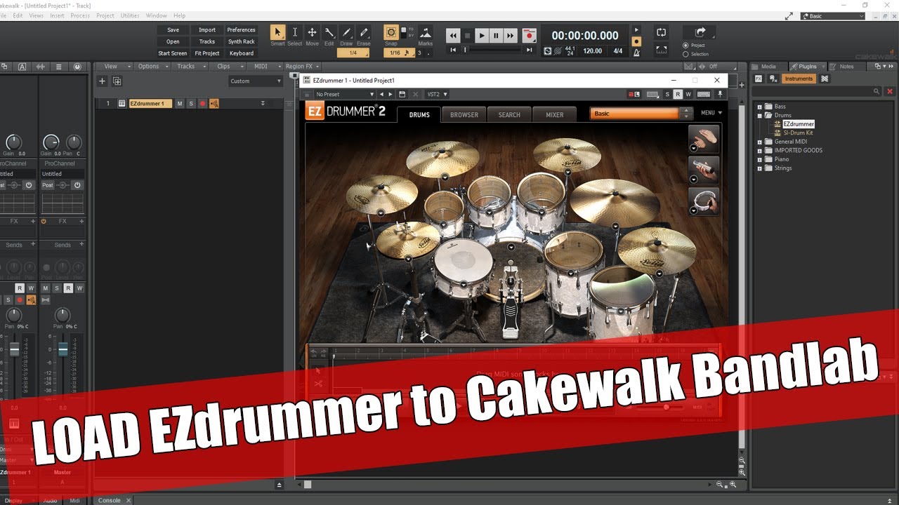 How to install EZdrummer Plugin to Cakewalk Bandlab