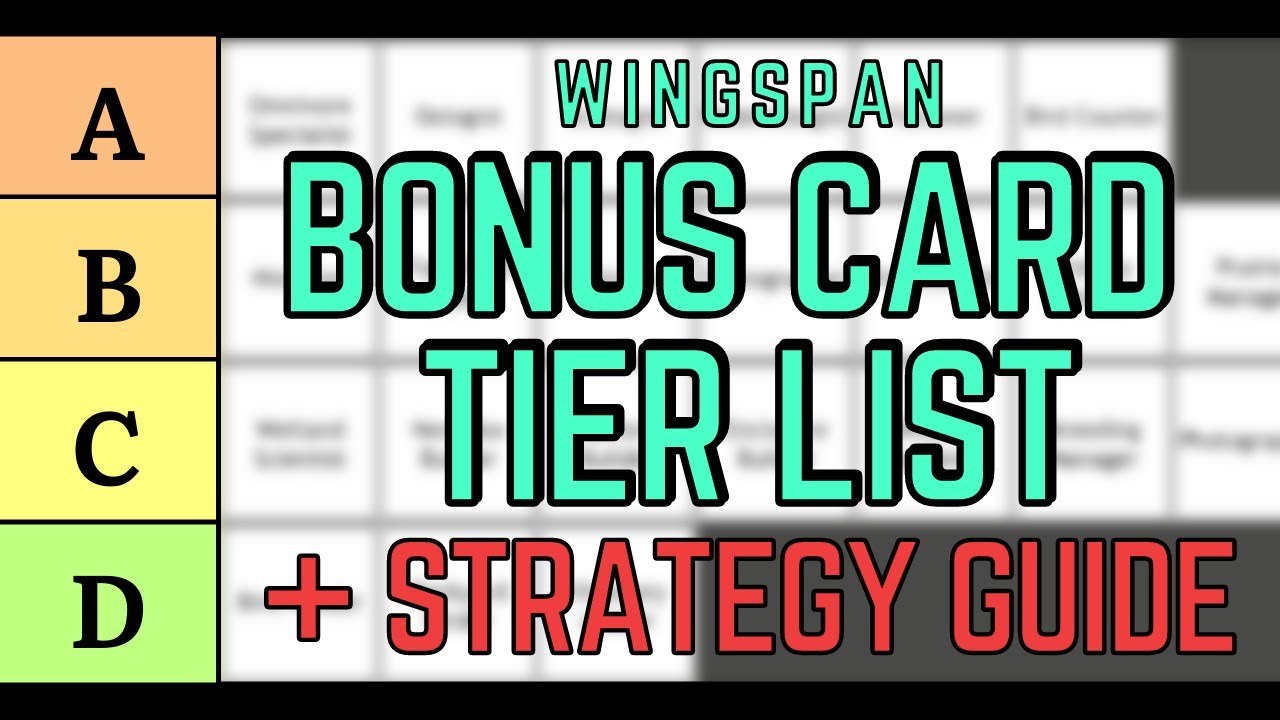 Wingspan Bonus Card Tier List and Strategy Guide