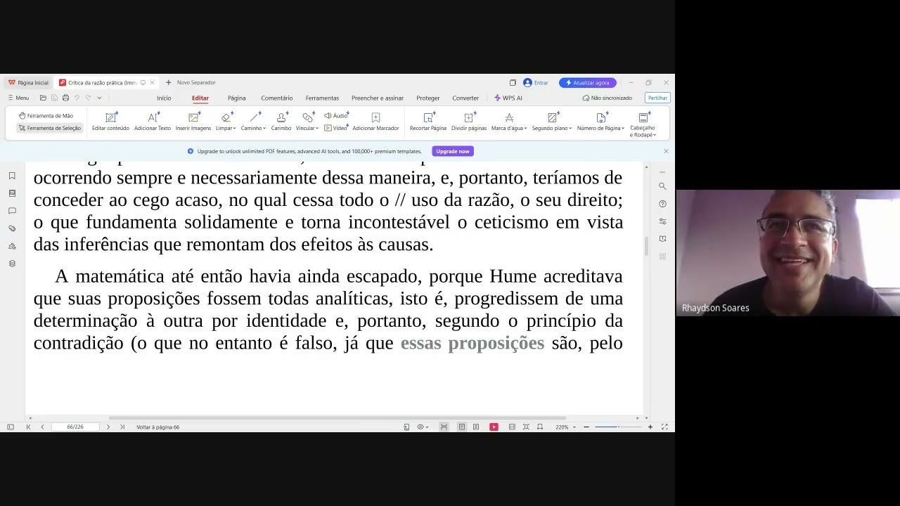 46º -  Crítica da razão prática
