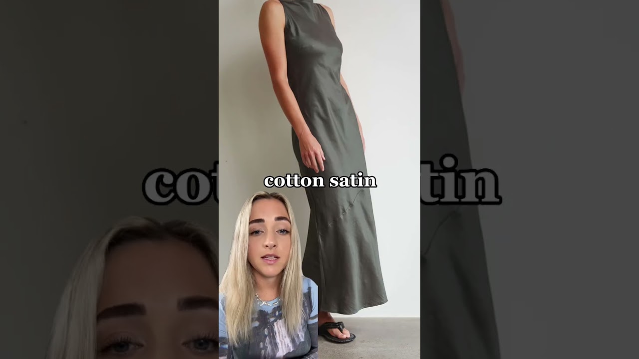 Why Satin looks CHEAP #fashion #fabric #satin #fashionhacks #whattowear #style #sustainablefashion
