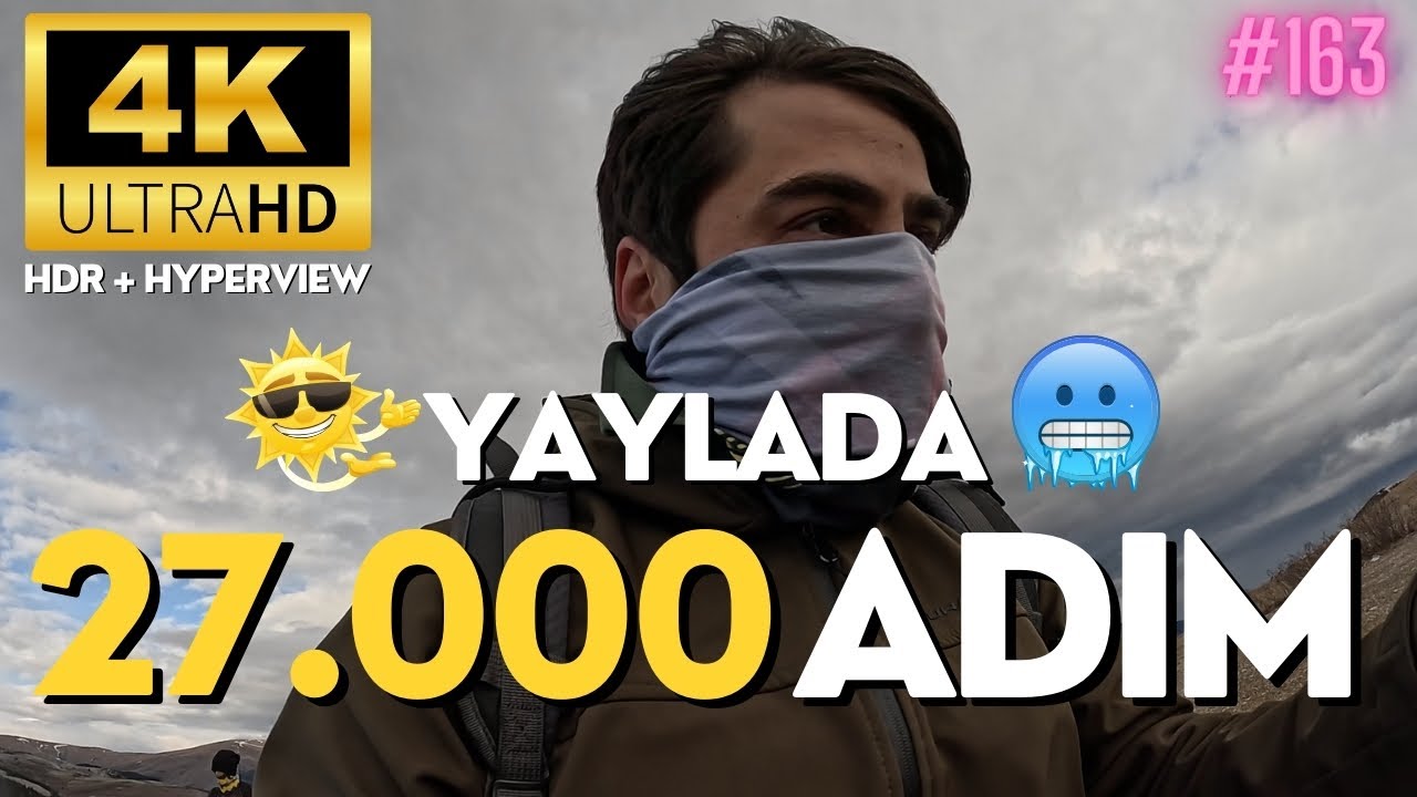 Giresun yaylalarında 1 günde 27.000 adım. Dondurucu soğuk ve güneş bir arada Giresun Turkey 4K 60fps