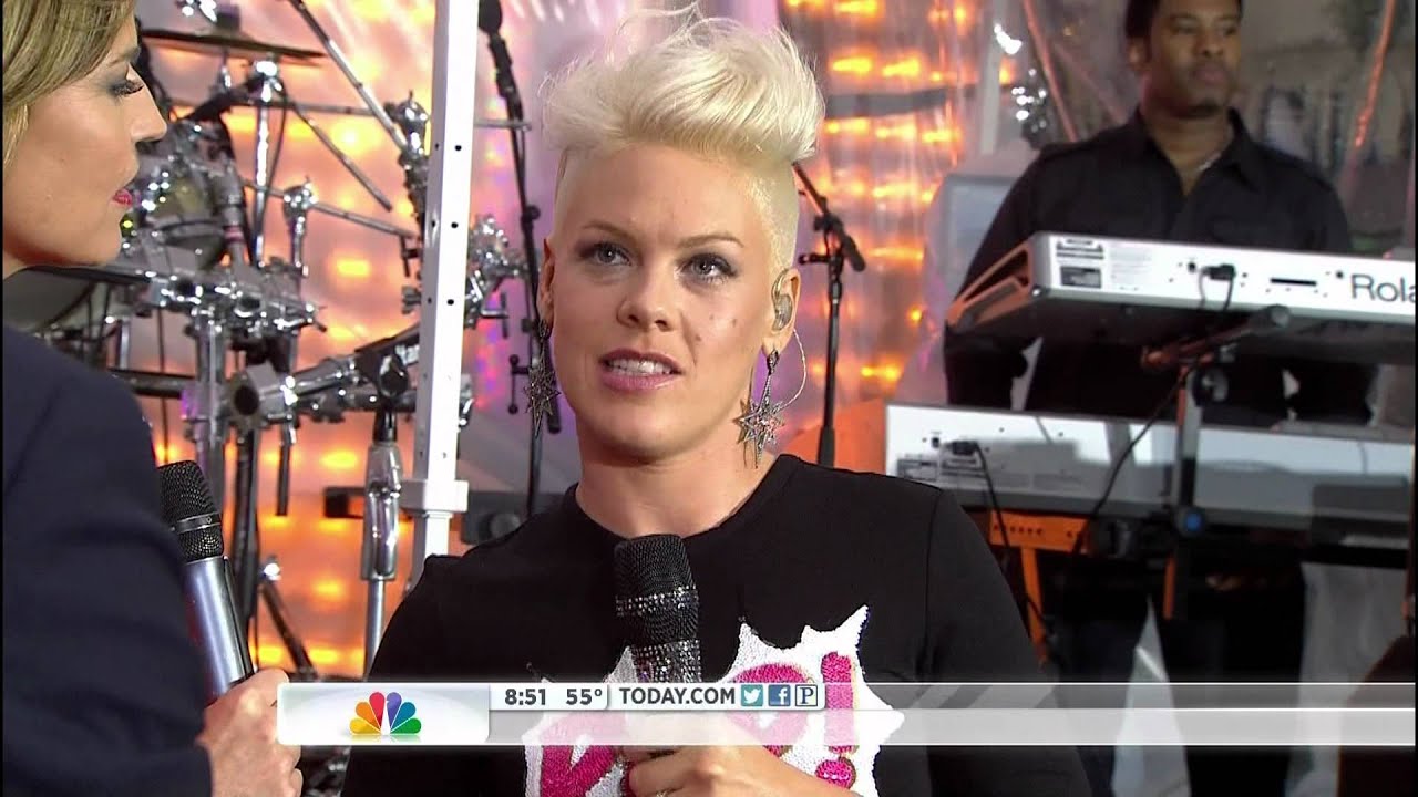 P!nk (Pink) Today Show /18/8/2012) So What, Interview, Blow Me (One Last Kiss)