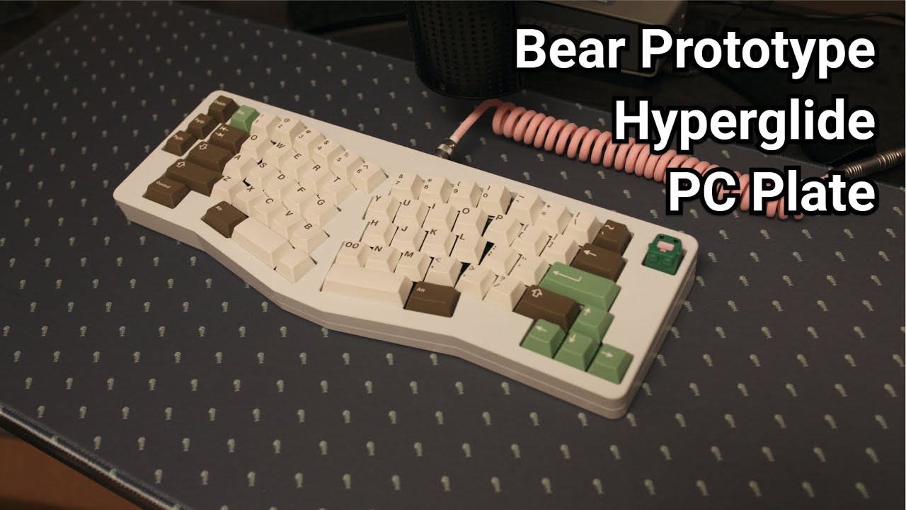 Bear 65% Ergo Prototype w/ Hyperglide MX Black Typing Sound