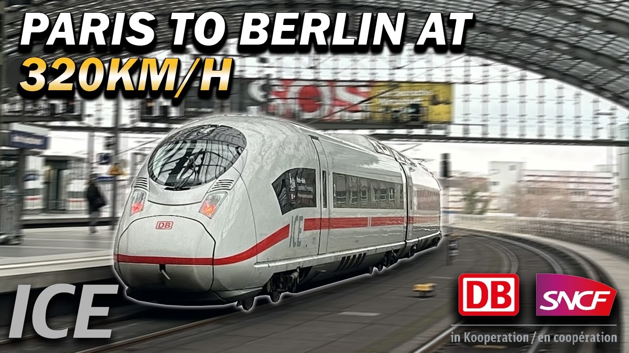Paris to Berlin in 9 HOURS on a 320km/h ICE High Speed Train!