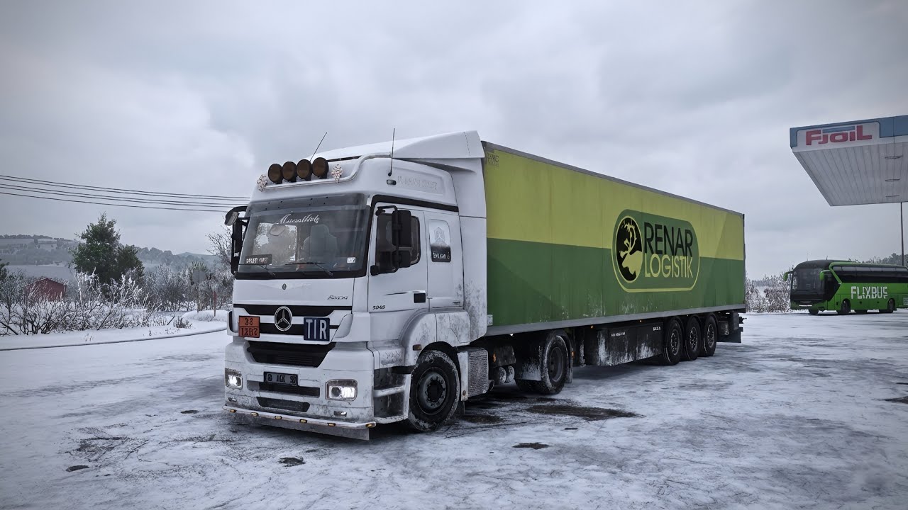ETS2'de Gerçek Ses ve Gerçek Modellenmiş Mercedes AXOR 1840 Karışınızda | PNG WinterExperience