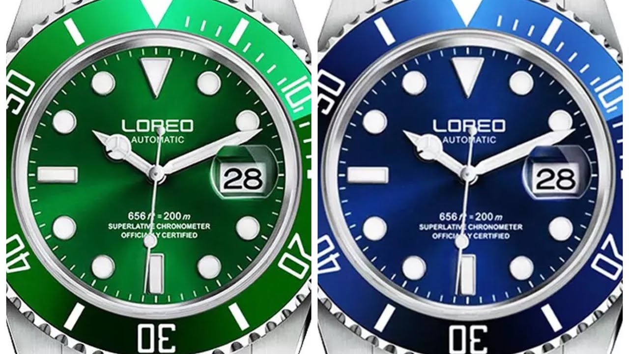 Loreo ⭐️ Hijau & Biru ⭐️ Rolex Submariner Homage ⭐️ Review ( Indonesia )