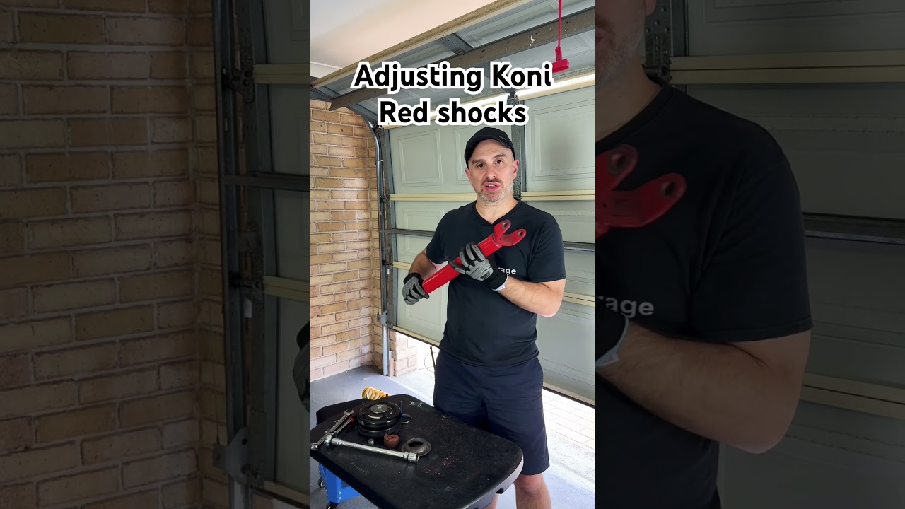 How to adjust Koni red shock absorbers on any car. Check out @modaufygarage for more.