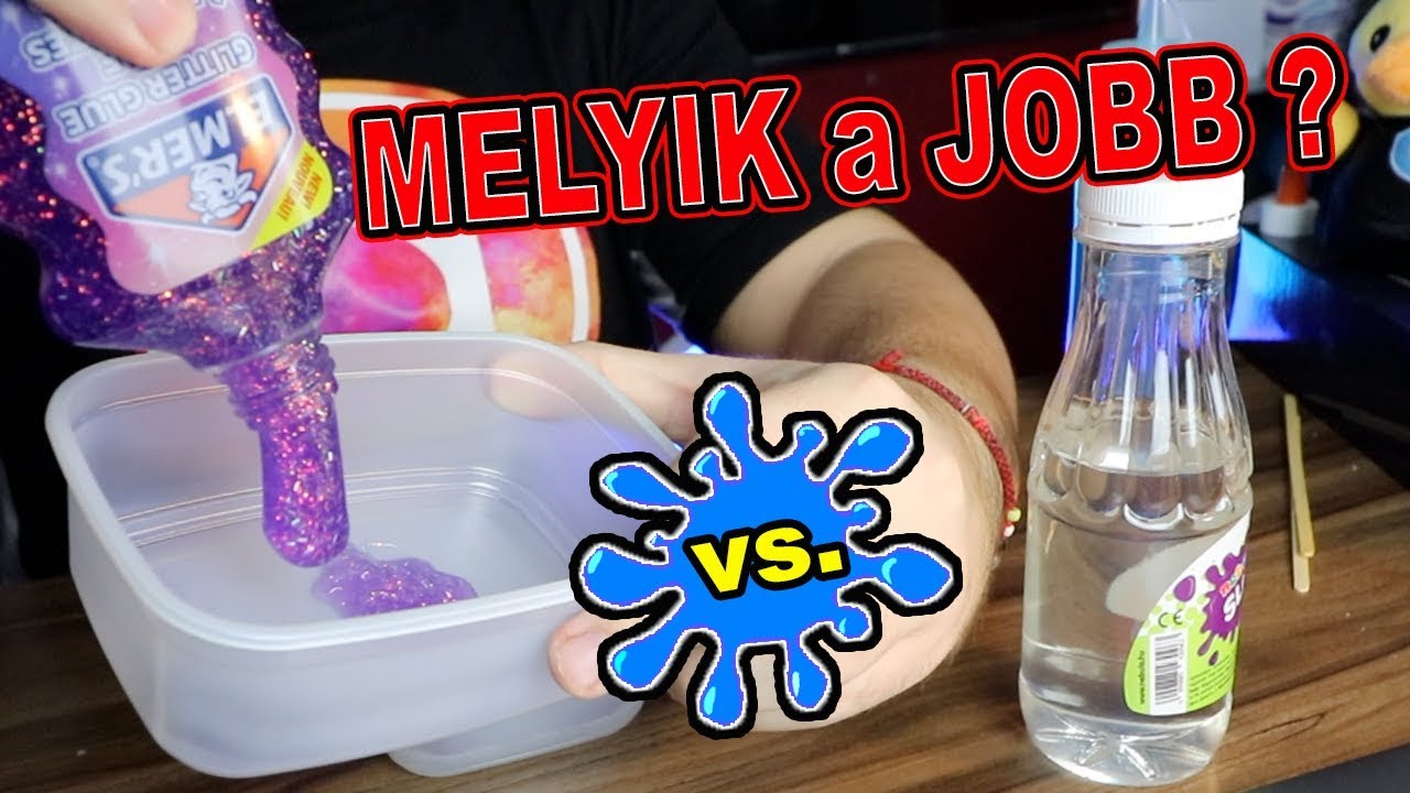 CSILLÁMOS CSODA SLIME RAGASZTÓ vs. SIMA ÁTLÁTSZÓ RAGASZTÓ | ÚJRA #SLIMETIME