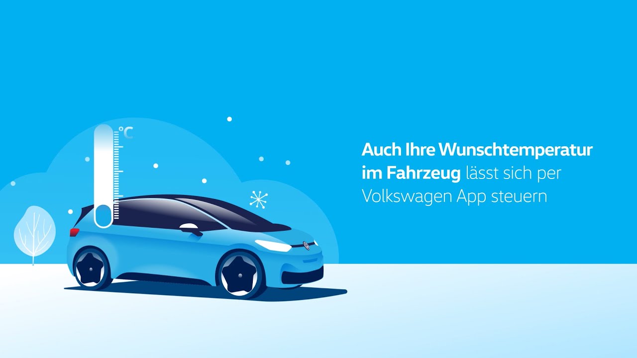 Volkswagen App: Klimatisierung und Abfahrtszeiten einstellen (Deutsch) | Volkswagen