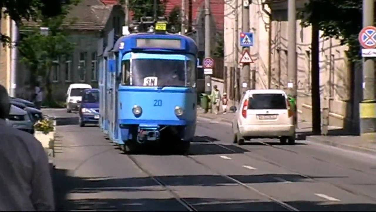 Tramvaie Tatra in Oradea (4) - Tatra Trams in Oradea (4) (07 & 08 06 2010).mp4