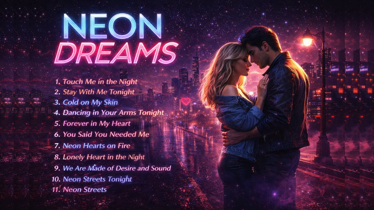 NEON DREAMS – Full Album | Romantic 80s Synth-Pop Night Vibes ✨