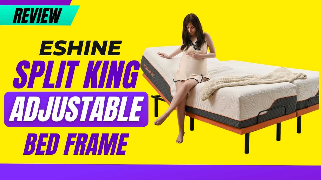 ESHINE Split King Adjustable Bed Frame with Mattress Review