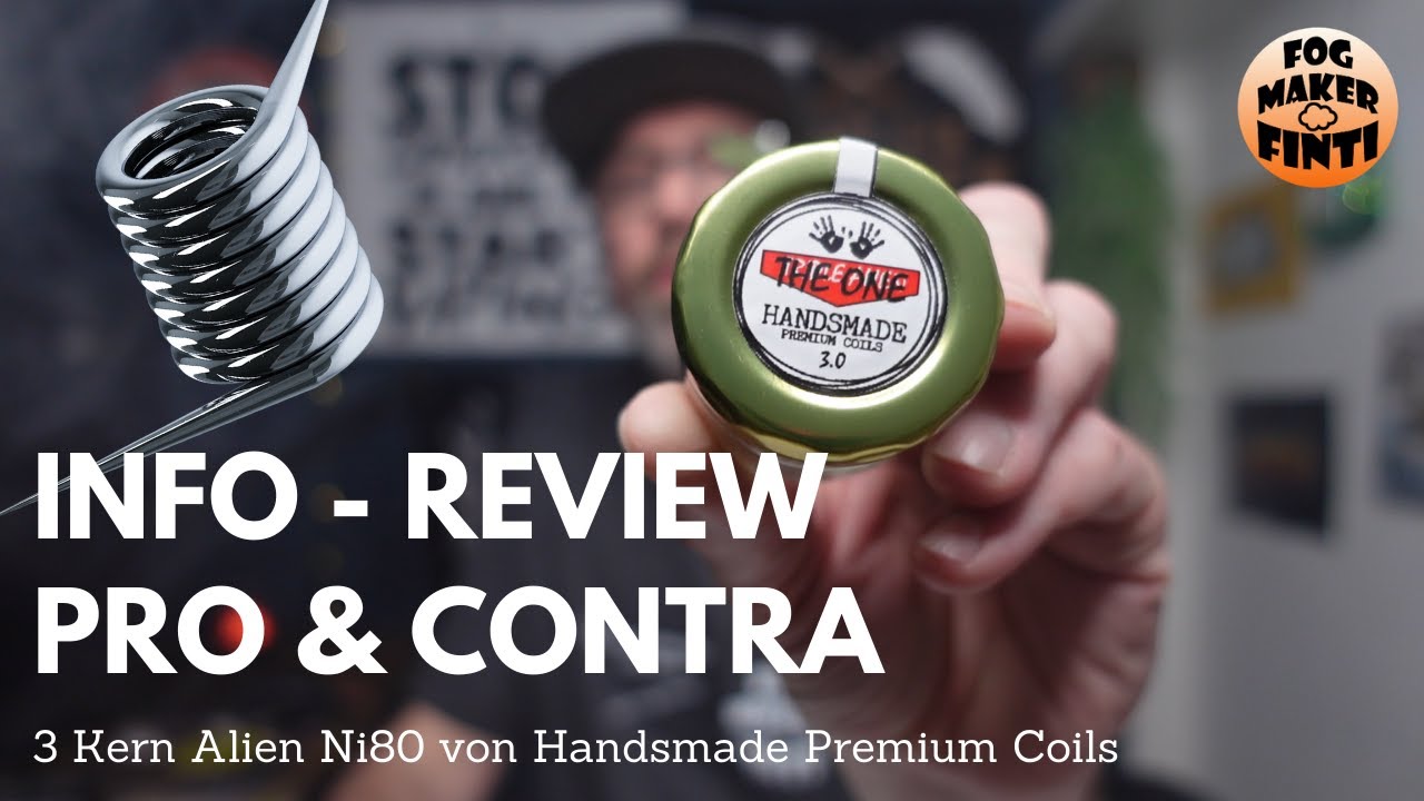 3 Kern Alien Ni80 von Handsmade Premium Coils | Handmade Coil | Info Review E Zigarette