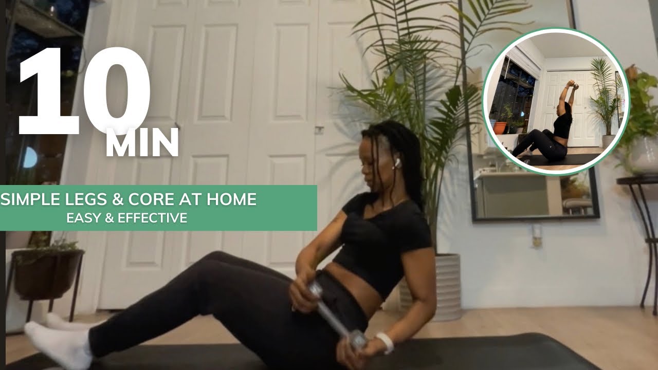 Legs & Core Dumbbell Workout at Home | Beginner Friendly