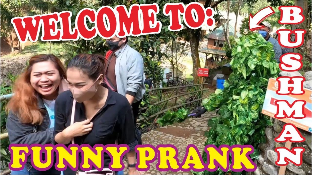 Gadis cantik ini kaget banget ketemu BUSHMAN PRANK || PRANK KOCAK