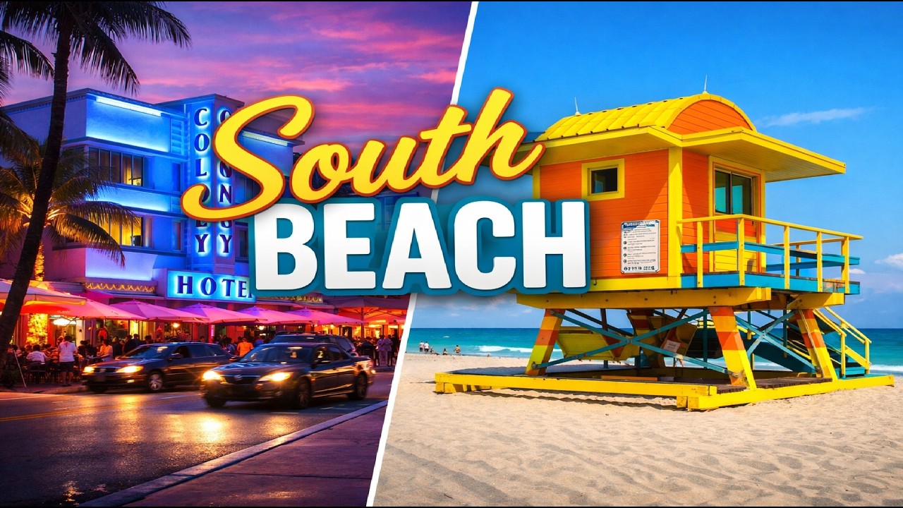 South Beach Miami Walking Tour | Ocean Avenue & Muscle Beach