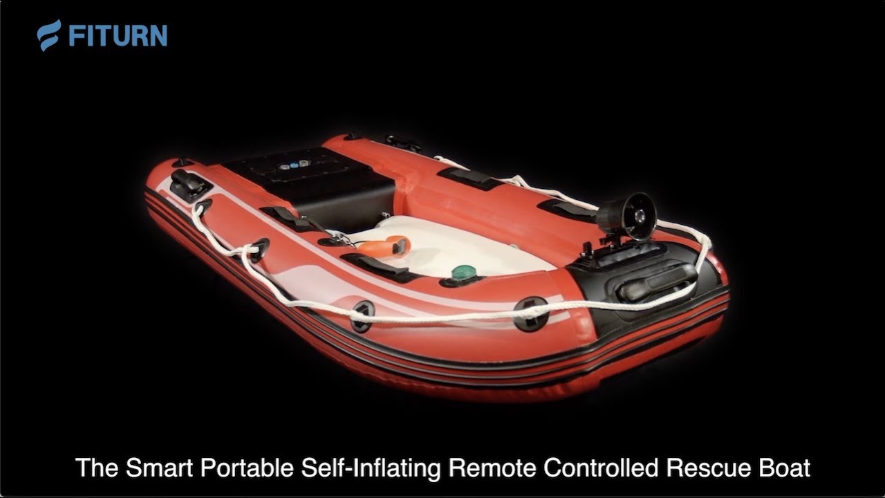 FITURN｜The Smart Portable Self-Inflating Remote Controlled Rescue Boat
