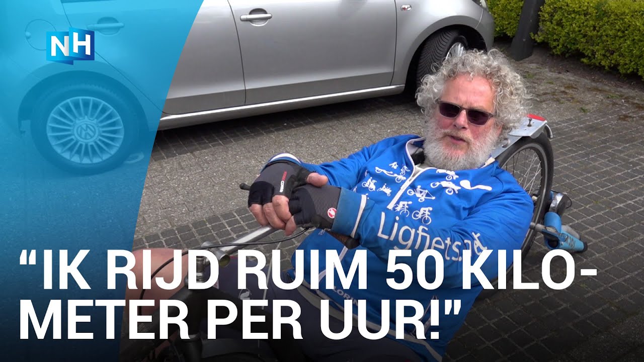 Zelfs een ernstig ongeluk houdt ligfietsfanaat Meindert niet tegen