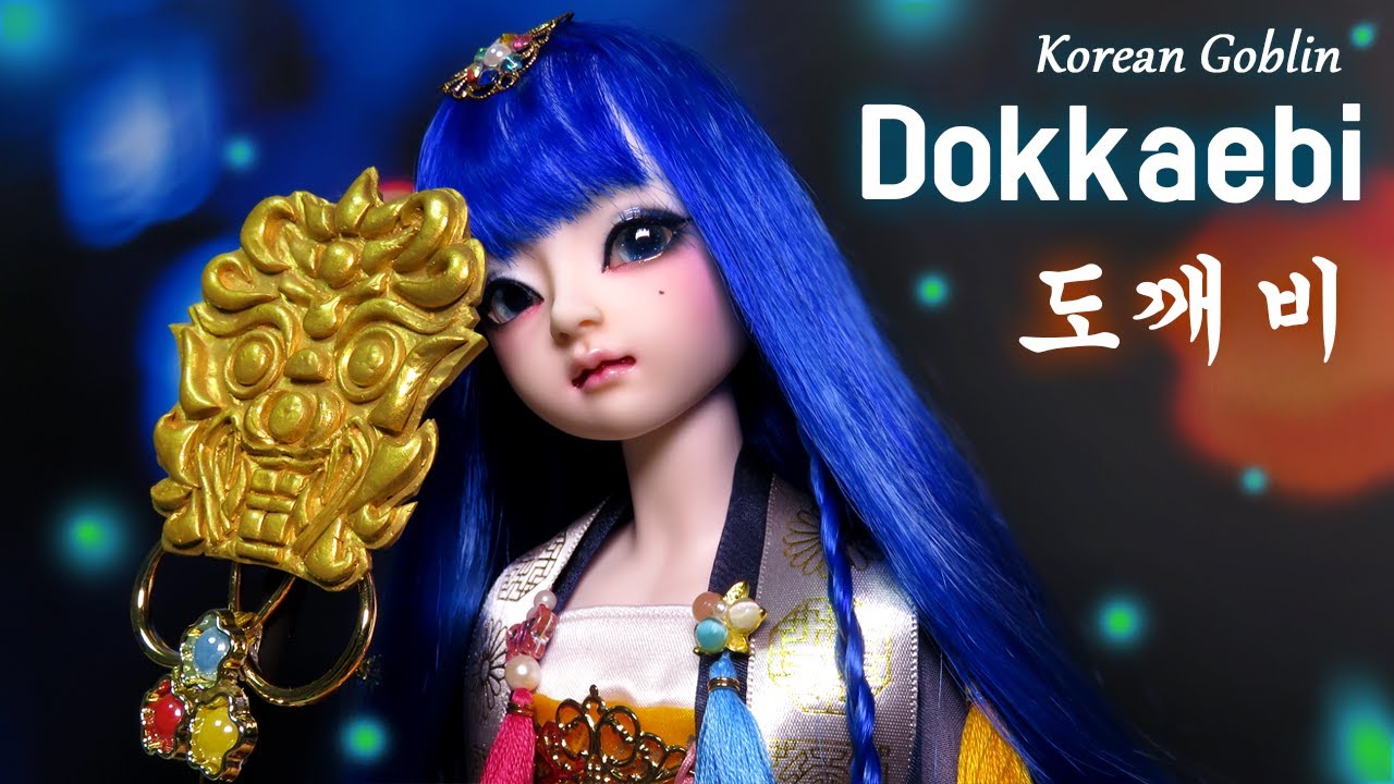 💛Dokkaebi💛인형을 한복 입은 한국 도깨비로 변신! Korean Goblin Repaint Custom OOAK Doll /딩가의 회전목마 (DINGA)