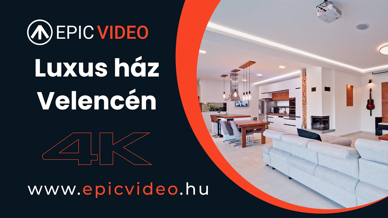 Ingatlan Videó (4k) - Zöld otthon luxus kivitelben Velencén