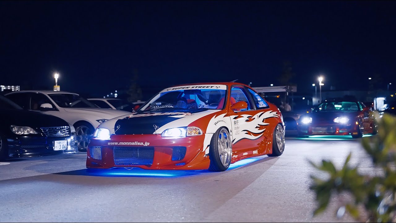 NOS搭載 civic supra skyline lowrider etc 大阪某所のNight MT