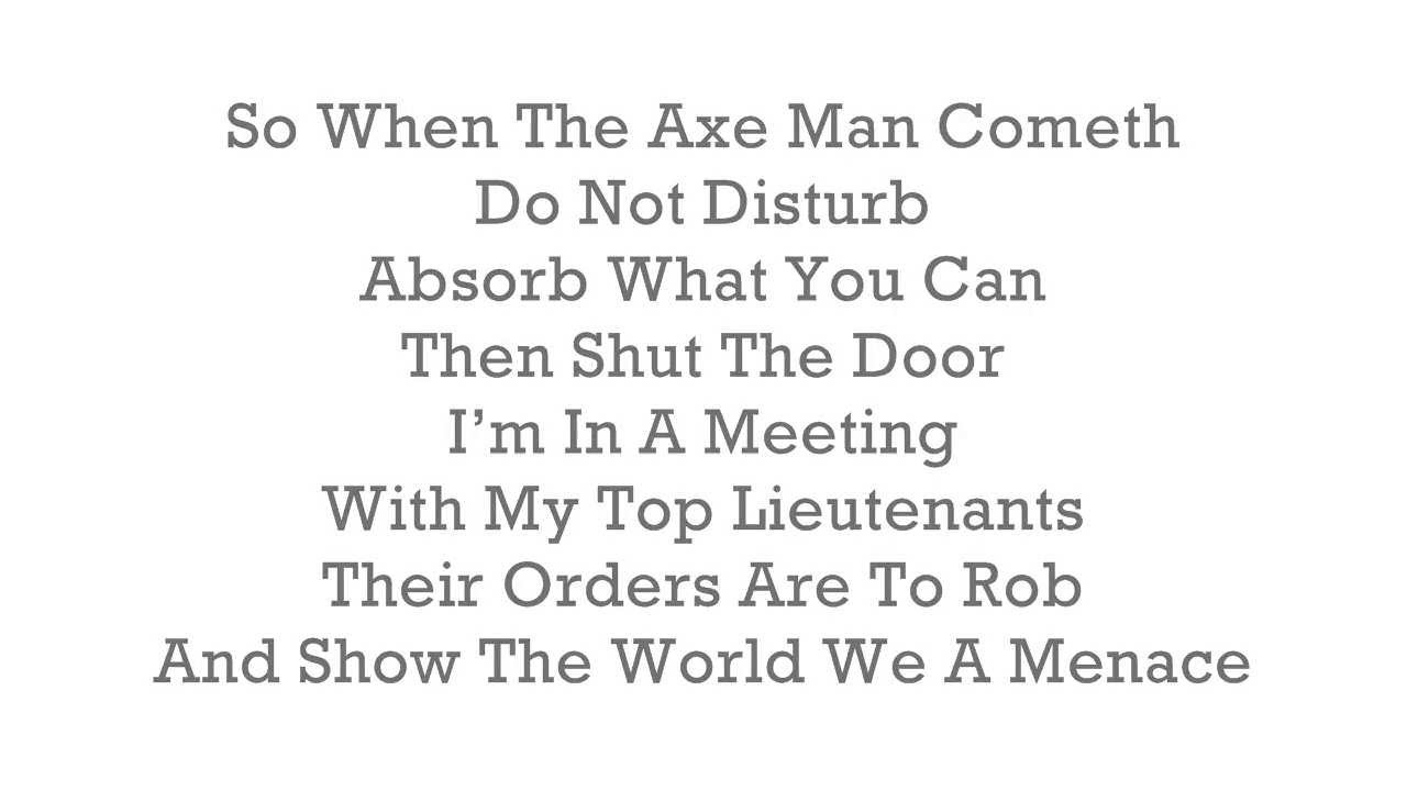 Conejo - Hoover Park Ways (With Lyrics On Screen)-The Bootlegs Vol. 7 -2013