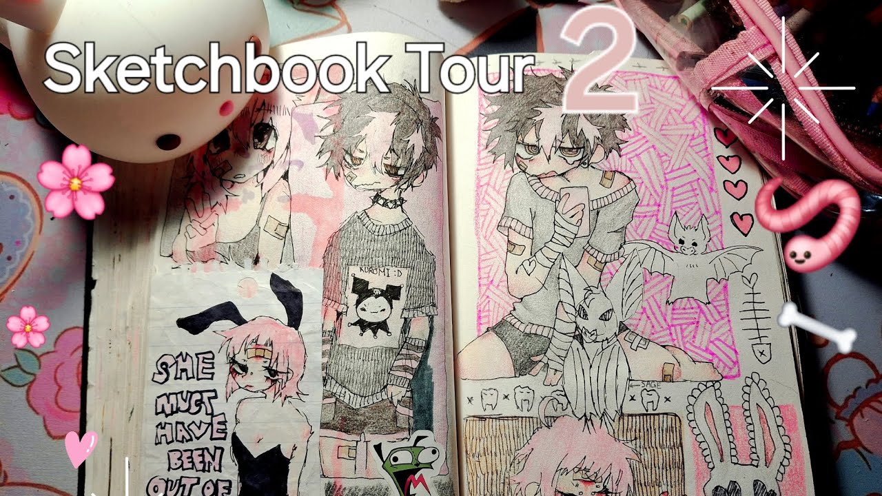 Sketchbook Tour!! #2 🌸🪱
