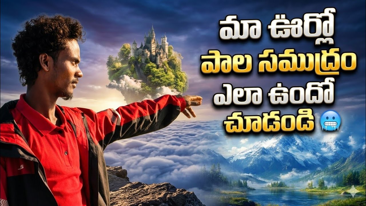 మా గ్రామంలో మేఘాల సముద్రం ఉంది.|There is a sea of ​​clouds in our village.|the araku culture's ☁️🌈