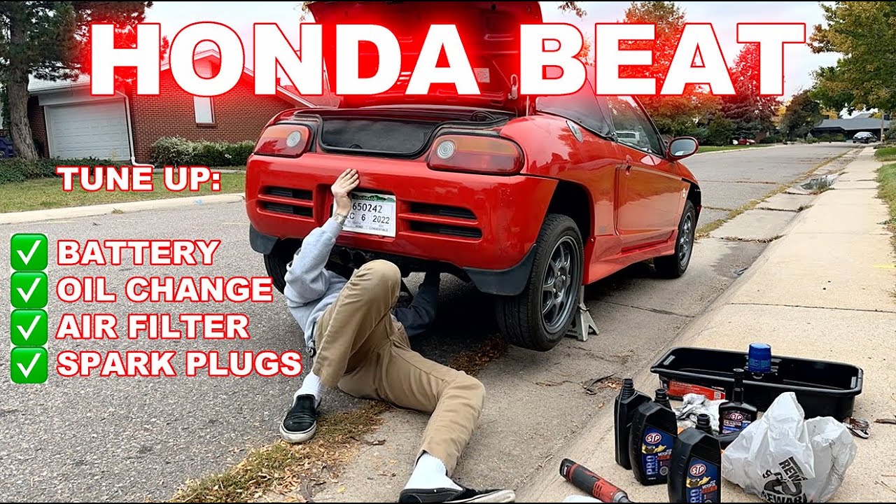 Honda Beat Tune Up - Battery Replacement, Oil Change, Air Filter, Spark Plugs