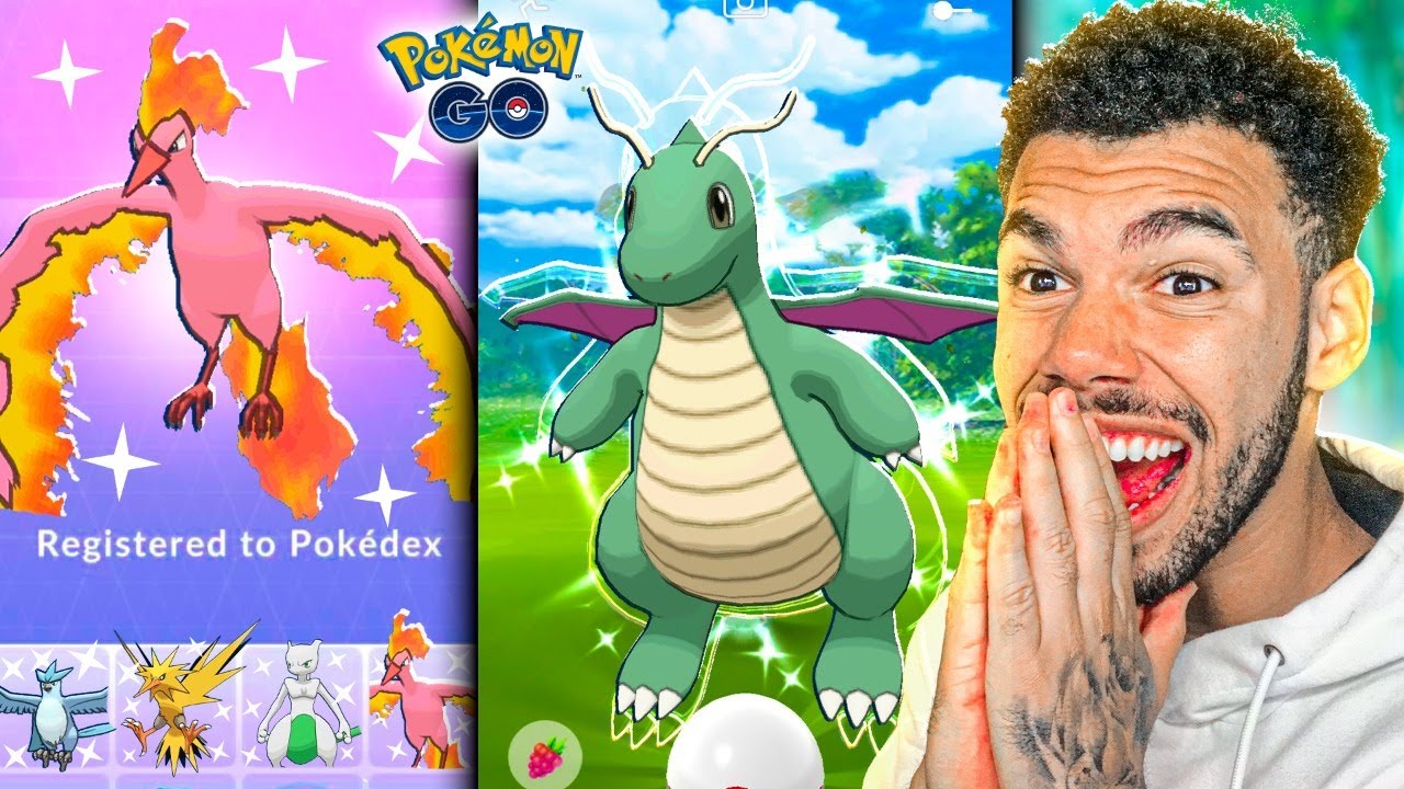 A ULTIMA LENDÁRIA SHINY DA COLEÇÃO & DRAGONITE SHINY - POKEMON GO | Cris |