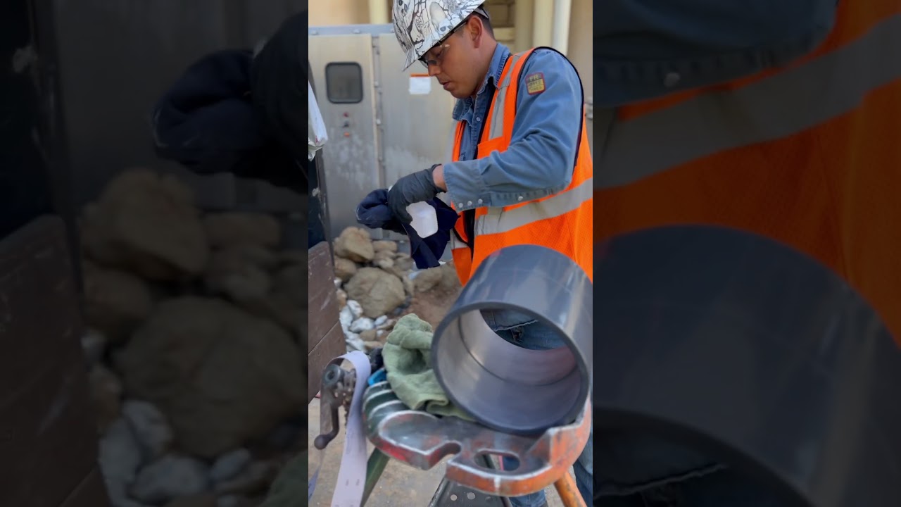 How to Fuse 8&rdquo; CPVC Pipe and Fittings #pvc #hdpe #pvdf #fuse #glue #primer #civil #hardwork
