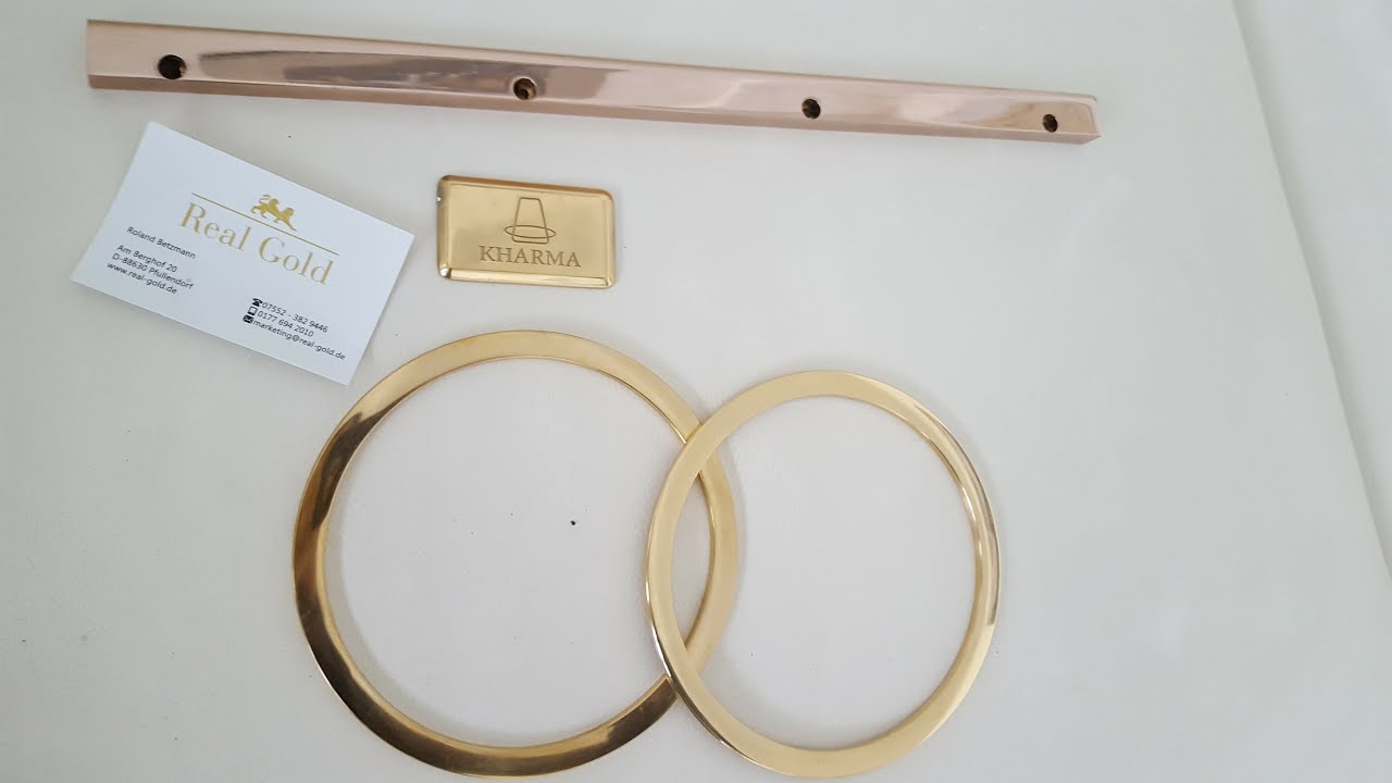 Anleitung Vergolden von sämtlichen Metallen Edelstahl