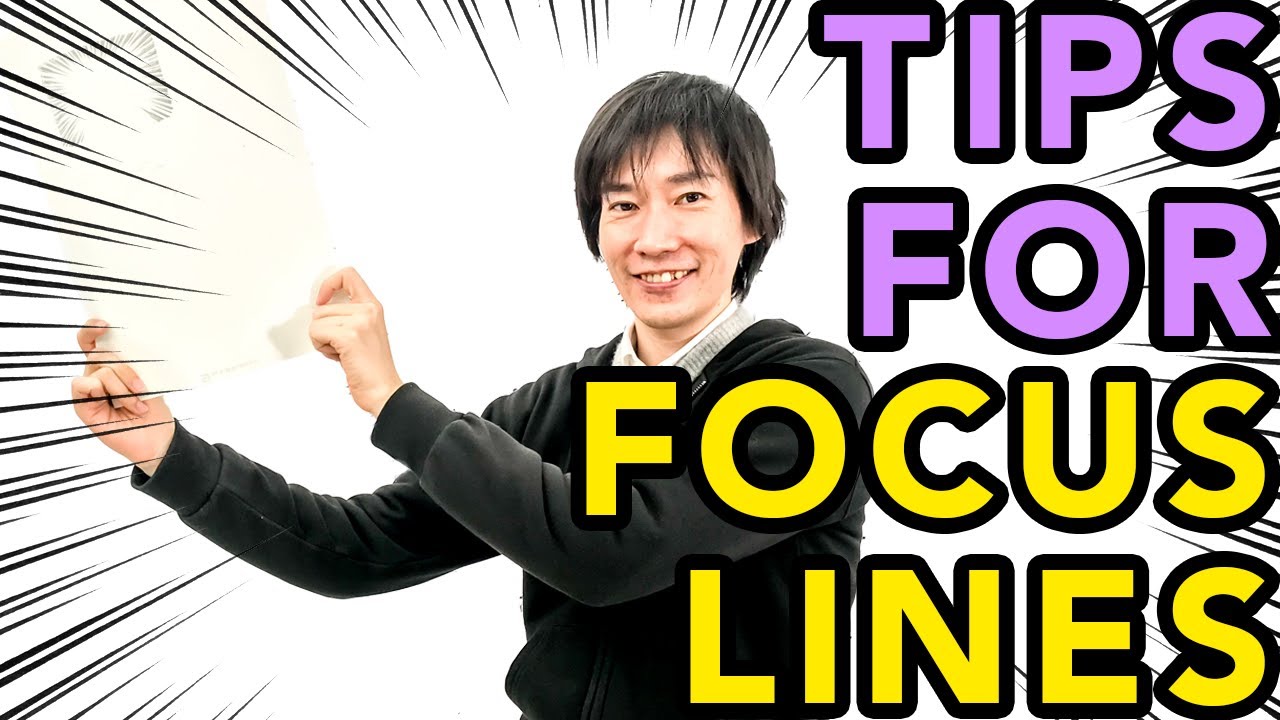 MANGA SENPAI [49] How to draw focus & speed line | How to make manga by Japanese manga-ka