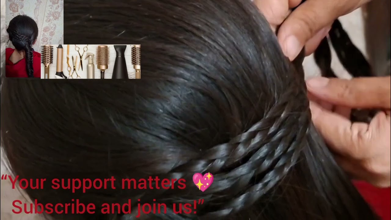 Elegant Side Crown Braid Hairstyle | Easy & Beautiful Braiding Tutorial