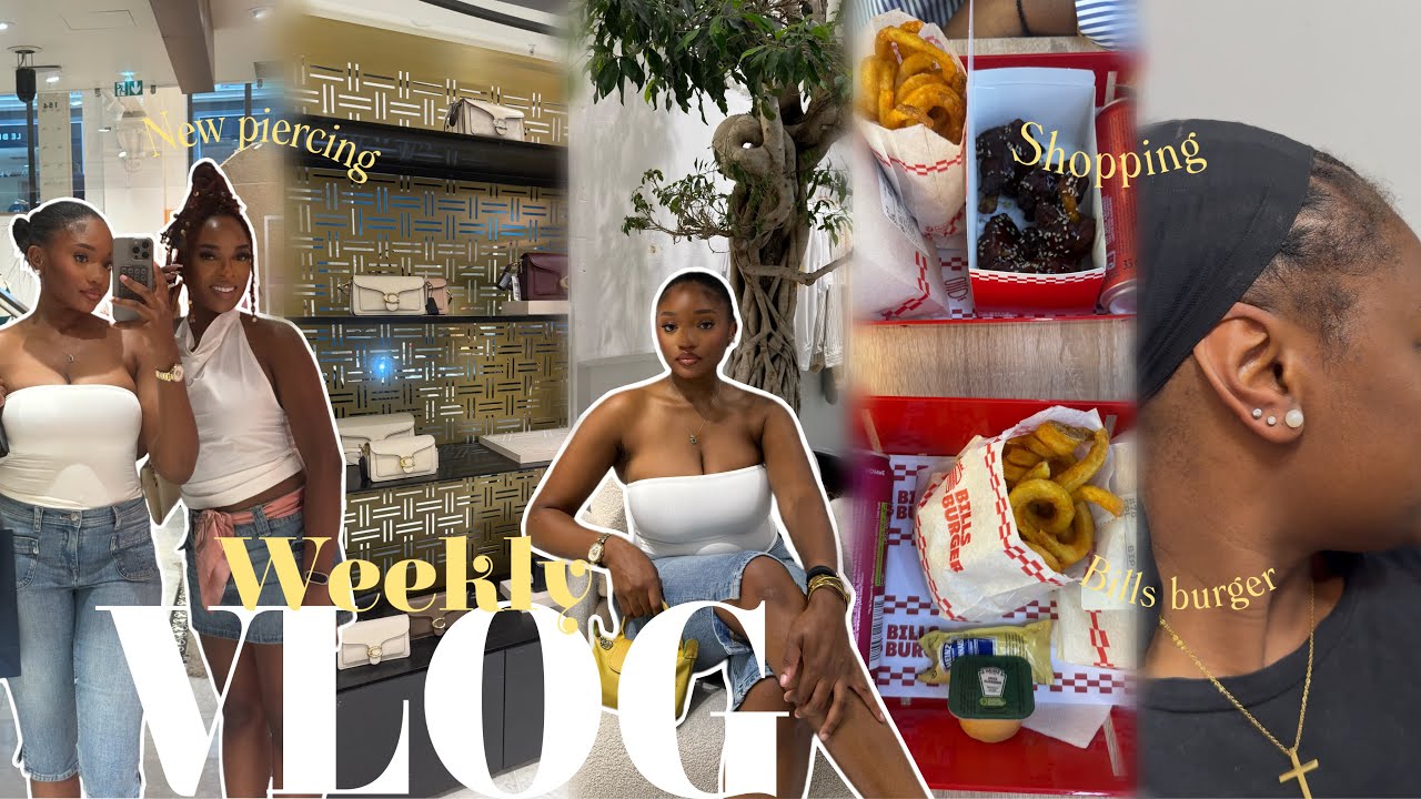 VLOG : ma petite sœur se perce sans l’accord de ma mère, on teste Bills burger ￼, journée shopping 