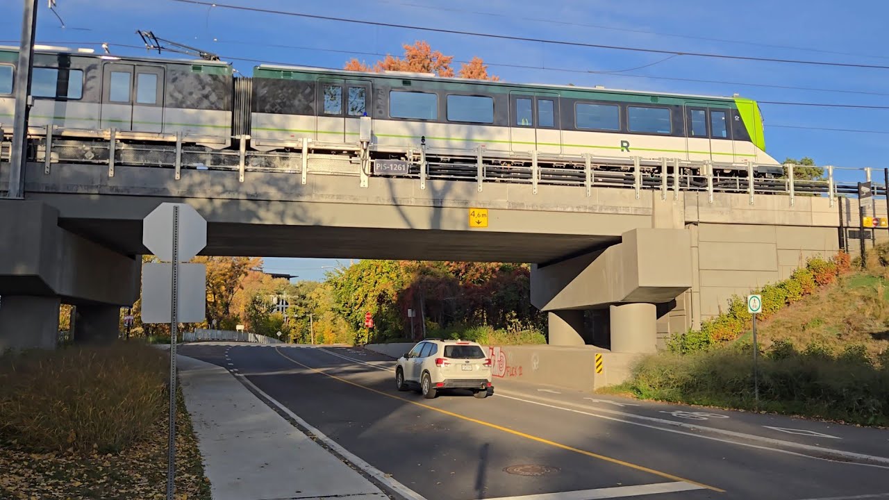 MONTREAL REM  Fall 2025 Testing in Laval on Mille Iles River Bridge.