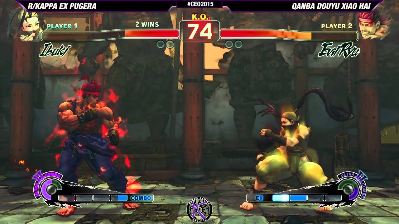 #CEO2015 #USF4 Top 32 L1 - rkappa EX Pugera (IBU) vs Qanba Douyu Xiao Hai (ERYU)