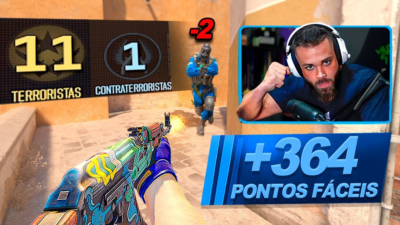Estou PRÓXIMO de UPAR de RANK e MUDAR de COR - RUSHANDO e PONTUANDO no Premier Solo com DICAS