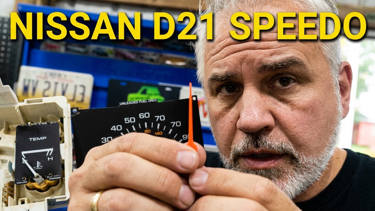 Nissan Hardbody D21 Speedometer Fix and New Needle Installation #hardbody