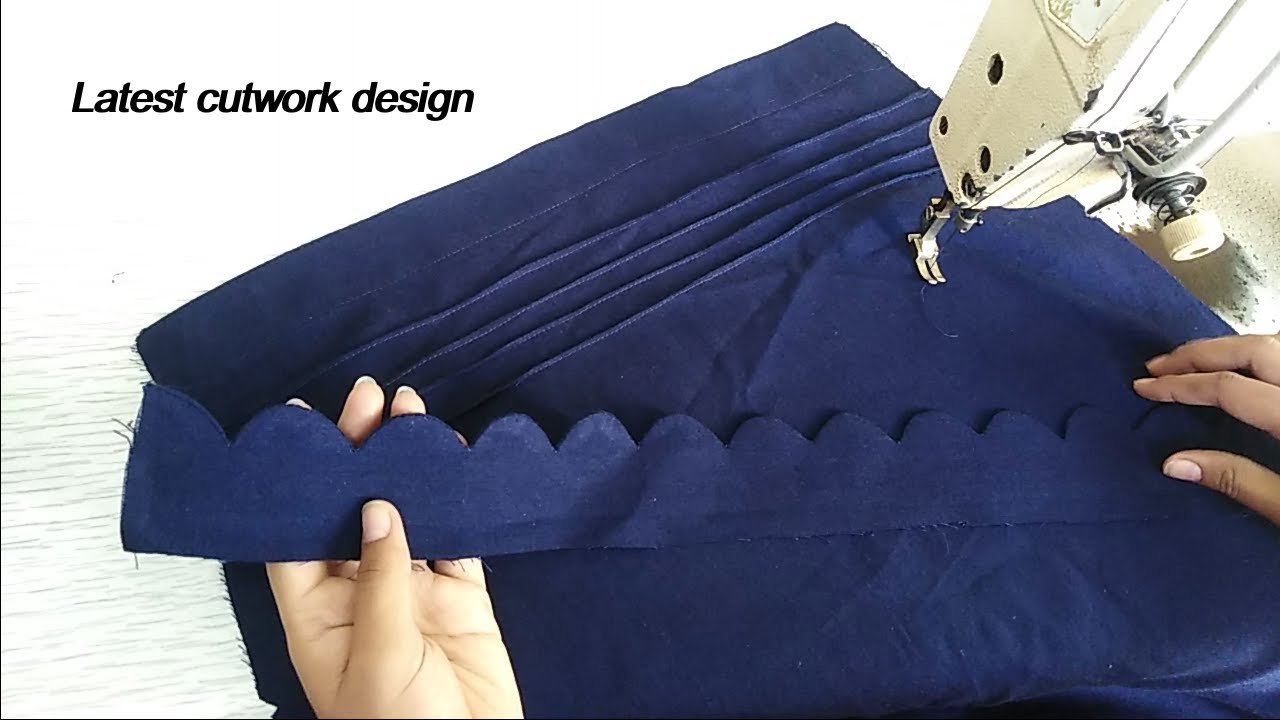 New Latest Cut work design on Trouser  | Trouser/Capri/pant/shalwar Design cutting and stitching